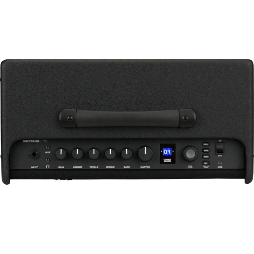 Fender Mustang LT50 230V Combo Guitar Amplifier- Black - Image 3