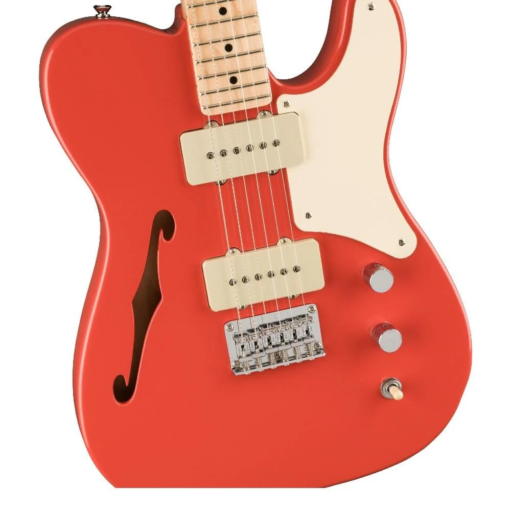 Fender Paranormal Cabronita Telecaster Thinline 6-Strings Electric Guitar- Fiesta Red - Image 3