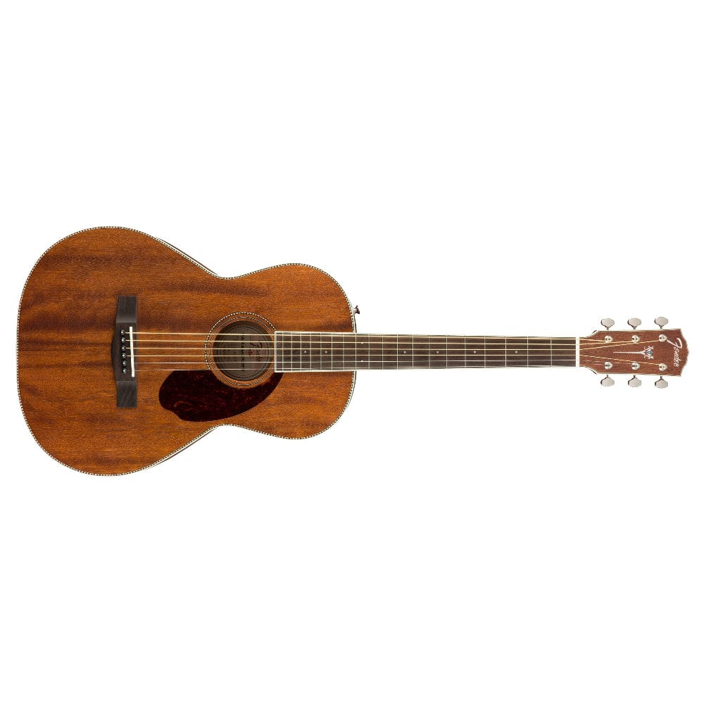 Fender PM-2 Parlor NE All Mahogany Acoustic Guitar with Case - Image 2
