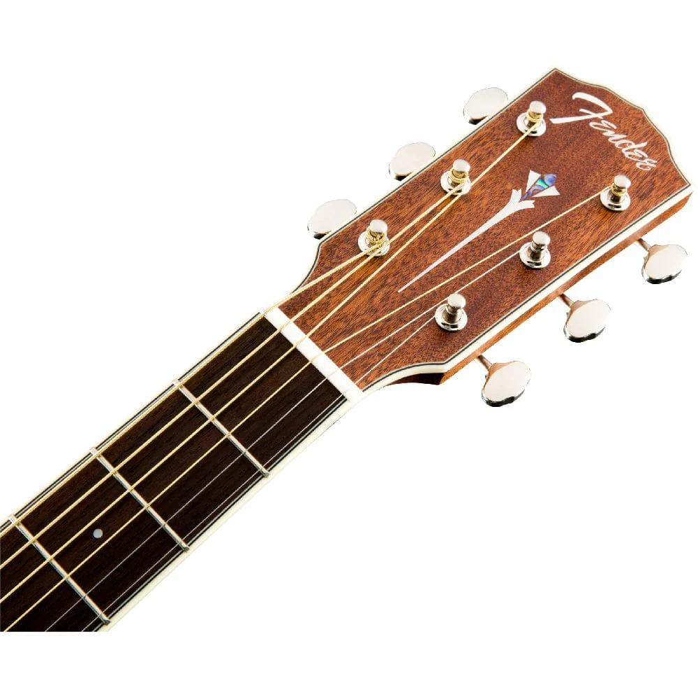 Fender PM-2 Parlor NE All Mahogany Acoustic Guitar with Case - Image 6