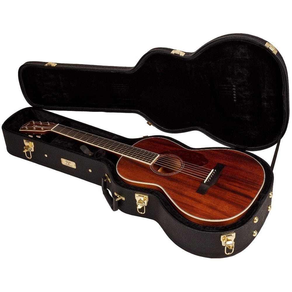 Fender PM-2 Parlor NE All Mahogany Acoustic Guitar with Case - Image 8