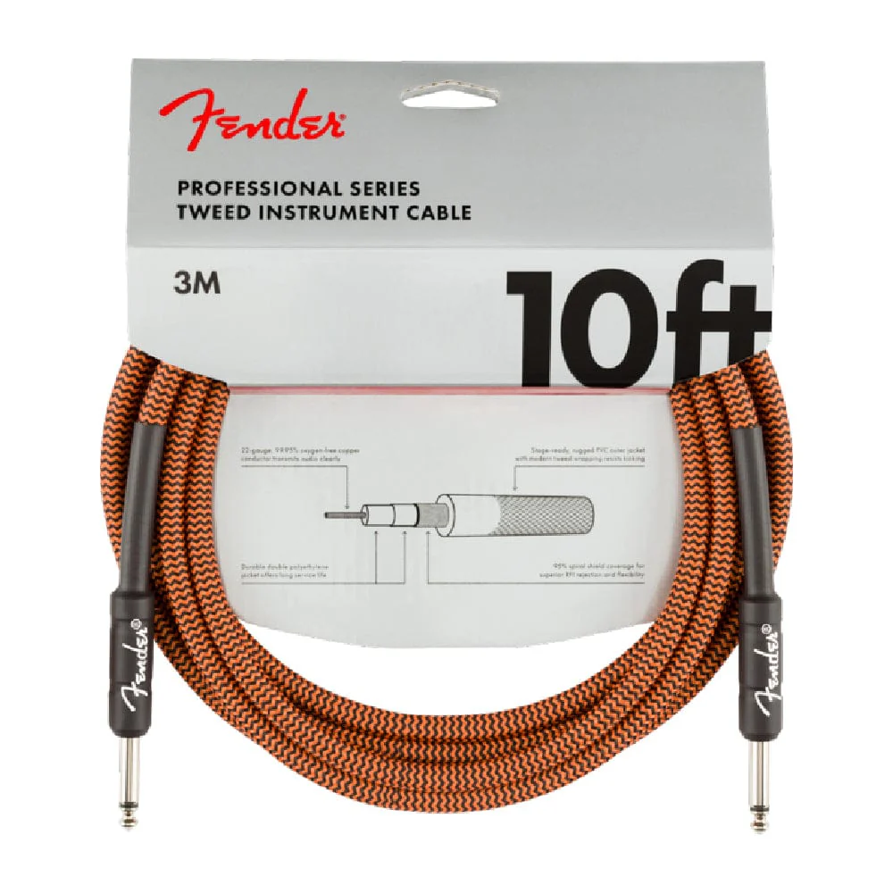 Fender Professional Series 10ft Instrument Cable - Image 2