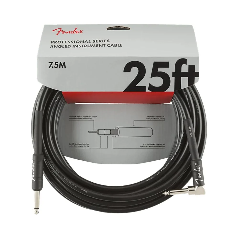 Fender Professional Series Straight to Right Angled Instrument Cable - Image 2