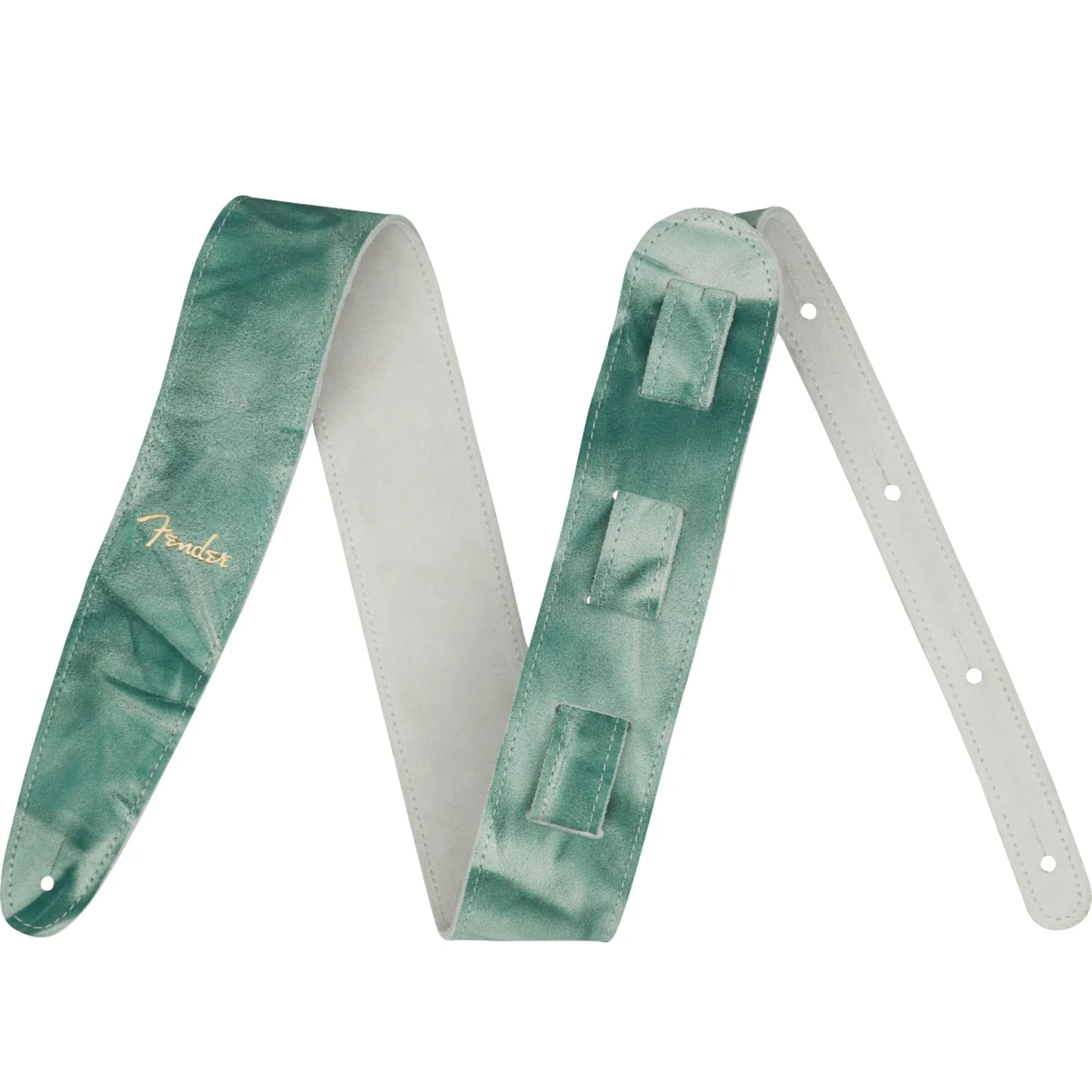 Fender Tie Dye Leather Guitar Straps - Image 5