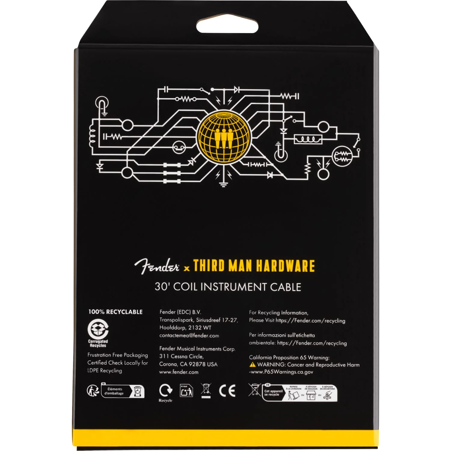 Fender X Third Man Hardware 30' Coil Instrument Cable - Image 3