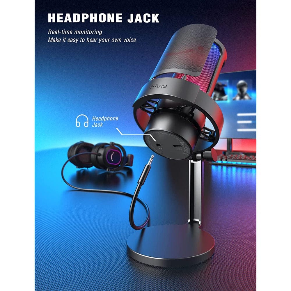 Fifine A8 Ampligame USB Gaming Microphone - Image 3