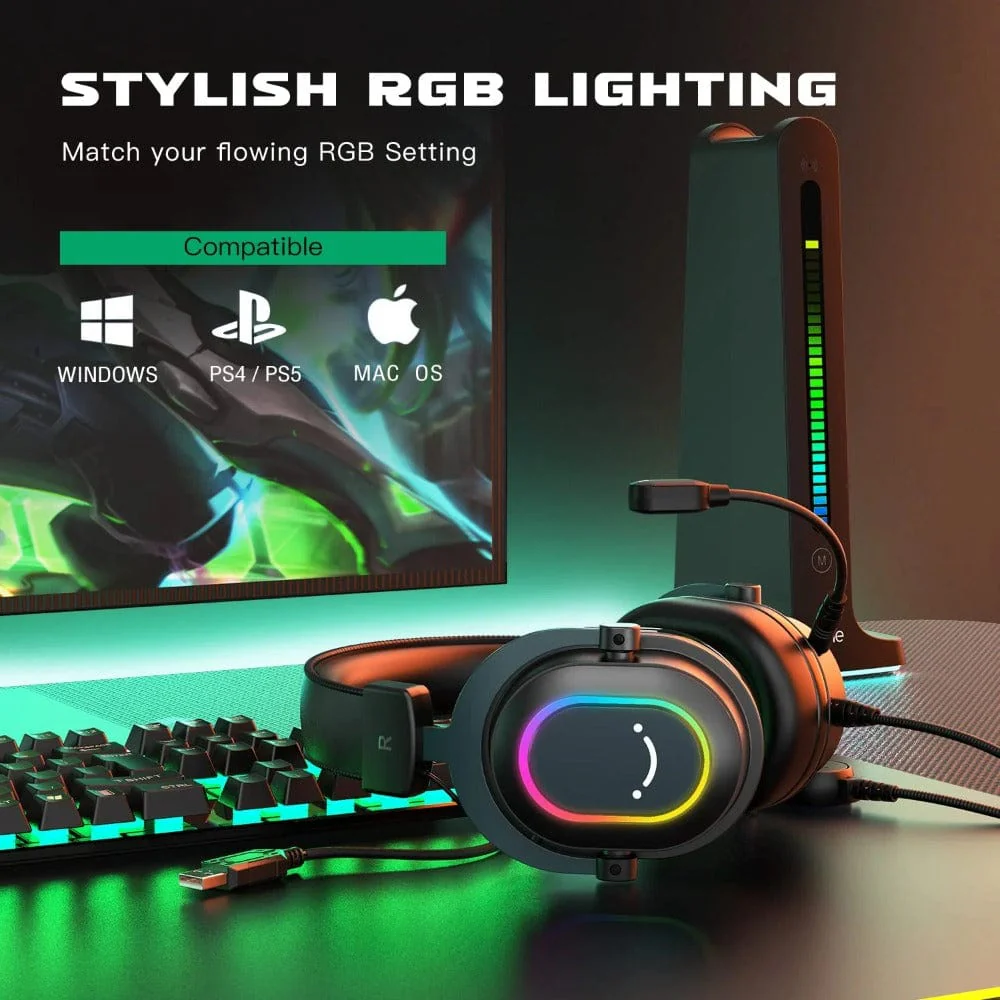 Fifine H6-7.1 Surround Sound RGB Wired Gaming Headphone - Image 5