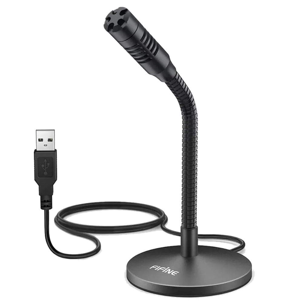 Fifine K050 Mini Gooseneck USB Condenser Microphone