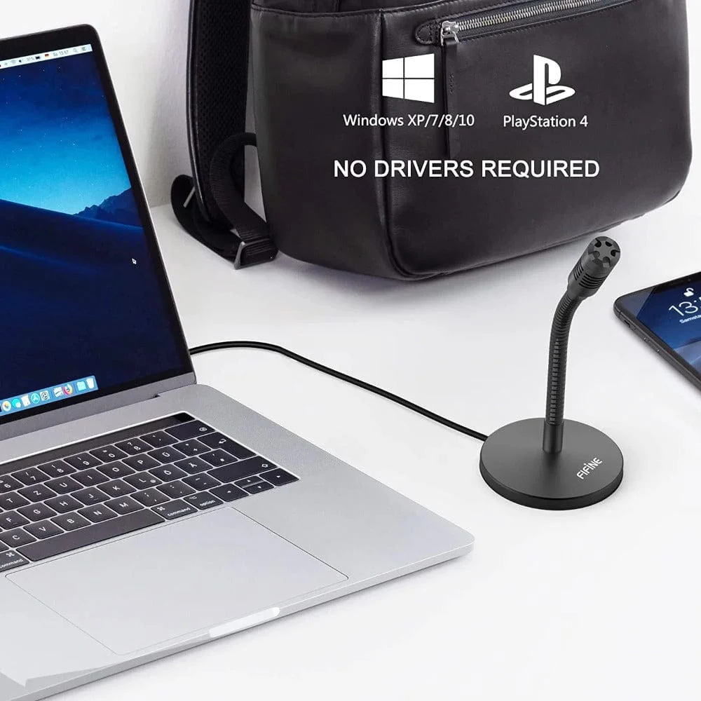 Fifine K050 Mini Gooseneck USB Condenser Microphone - Image 3