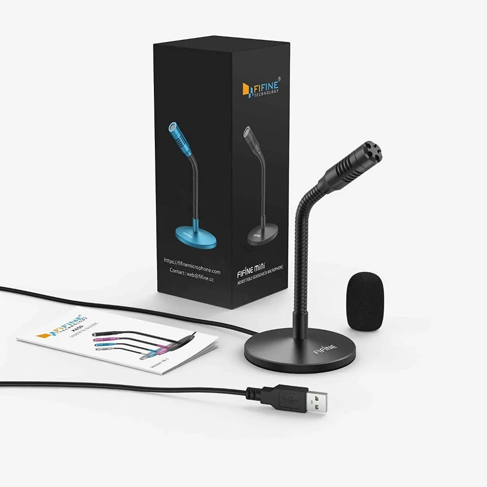 Fifine K050 Mini Gooseneck USB Condenser Microphone - Image 7