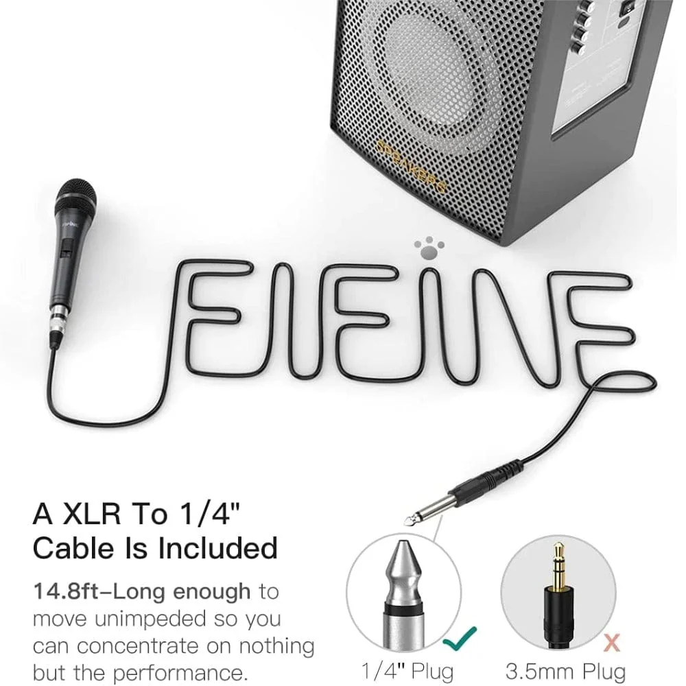 Fifine K6 Wired Handheld Cardioid Dynamic Microphone - Image 3