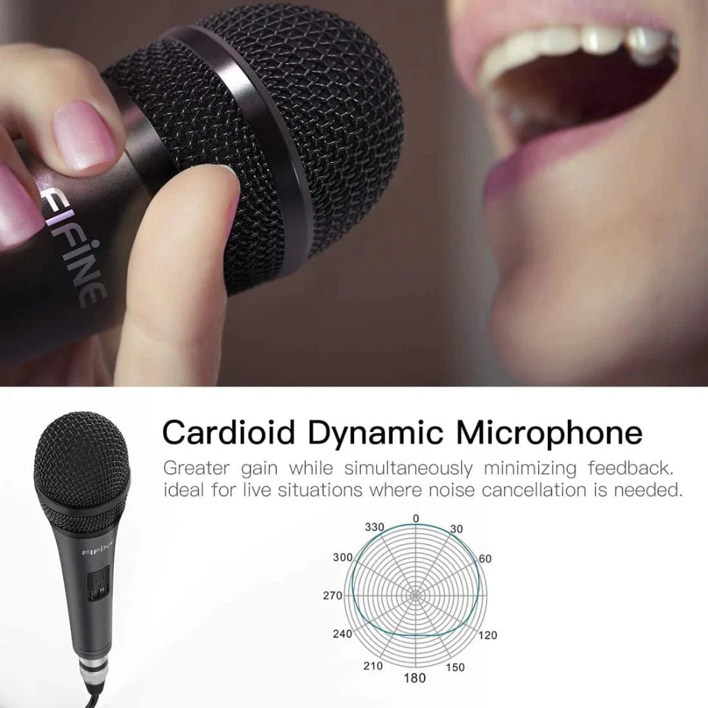 Fifine K6 Wired Handheld Cardioid Dynamic Microphone - Image 7