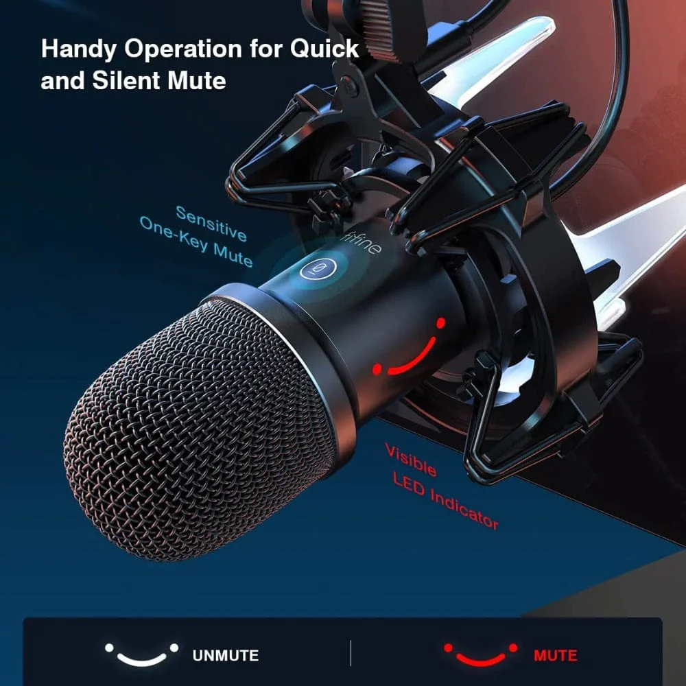 Fifine K651 USB Computer Dynamic Microphone Kit - Image 2