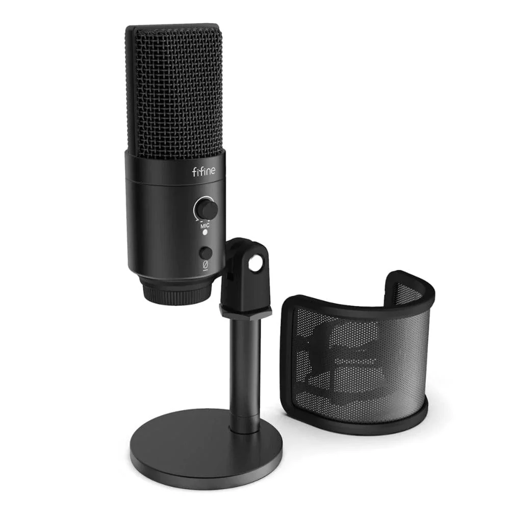 Fifine K683B USB-C Plug Desktop Condenser Microphone - Image 2