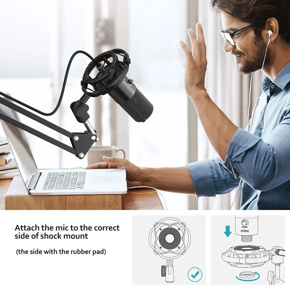 Fifine T669 USB Condenser Microphone Kit - Image 7
