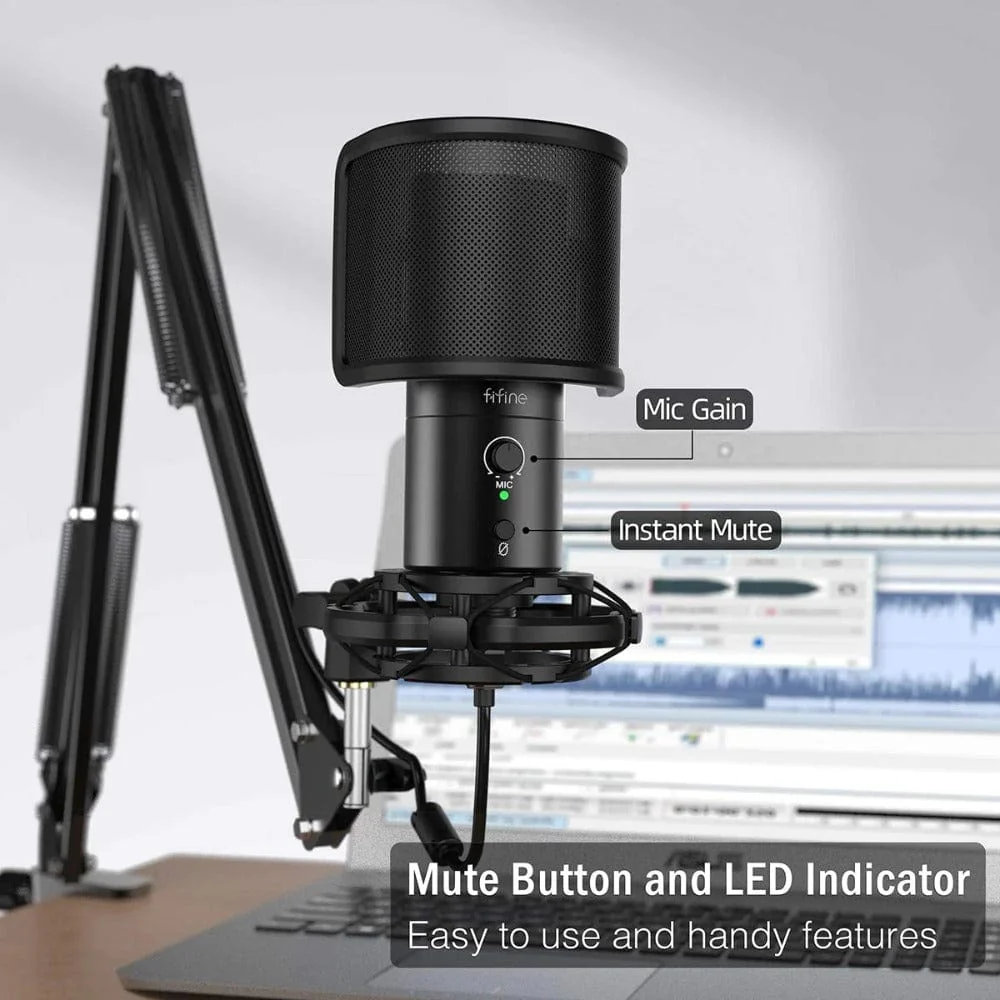 Fifine T683 USB Condenser Microphone Kit - Image 2