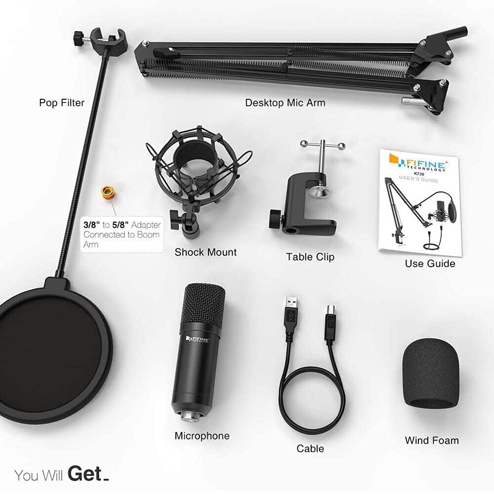 Fifine T730 USB Condenser Microphone Kit - Image 2