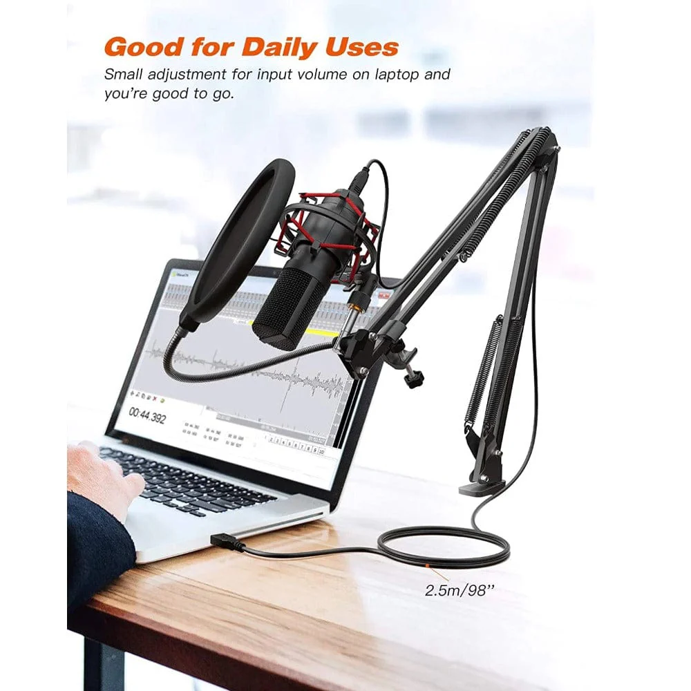 Fifine T732 USB Condenser Microphone Kit - Image 3