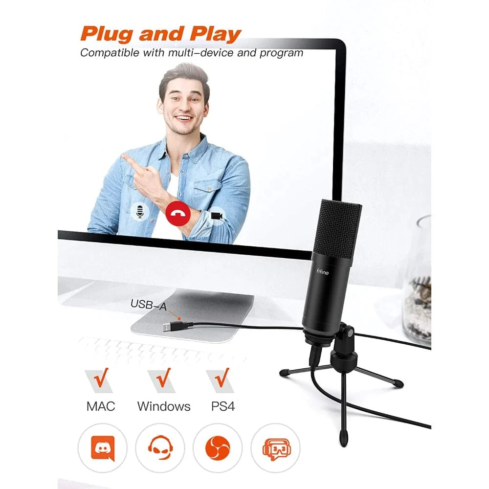 Fifine T732 USB Condenser Microphone Kit - Image 5