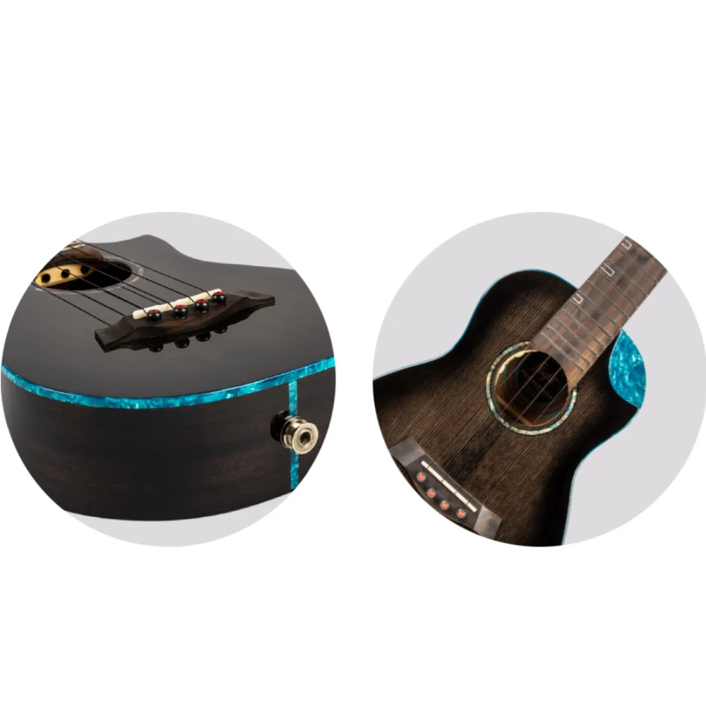 Flight Nighthawk EQ-A Electric Tenor Ukulele with Bag - Image 8