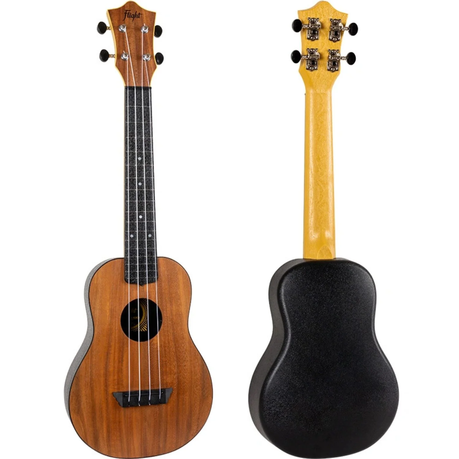 Flight TUC55 Acacia Travel Concert Ukulele with Bag - Image 2