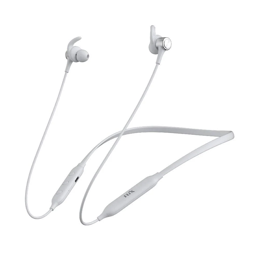 FLiX (Beetel) Blaze 120 Bluetooth v5.0 Wireless In Ear Comfortable Sports Neckband - White - Image 6