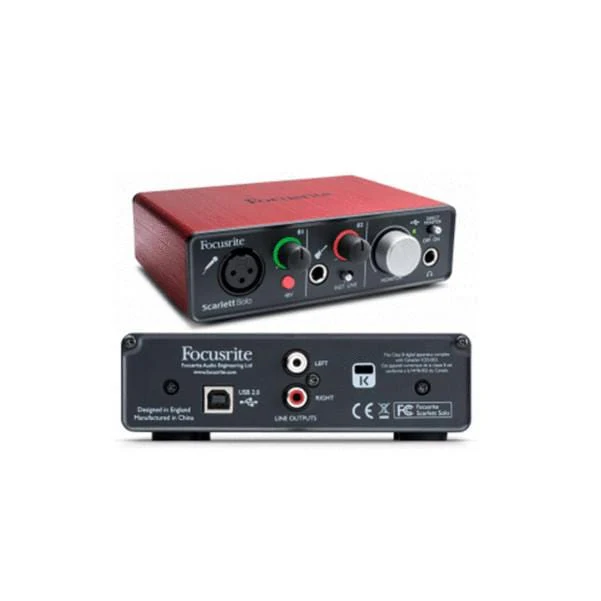 Focusrite Scarlett Solo 2in/2out Audio Interface - (2nd Gen) - Image 2