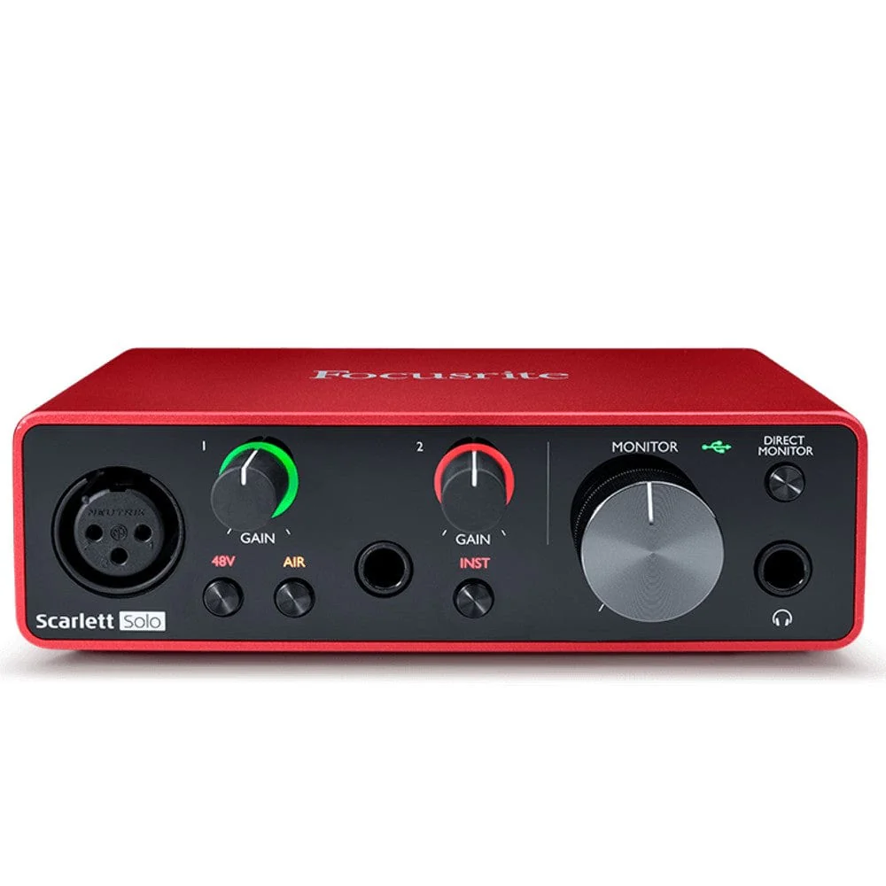 Focusrite Scarlett SOLO USB Audio Interface - Open Box - Image 2