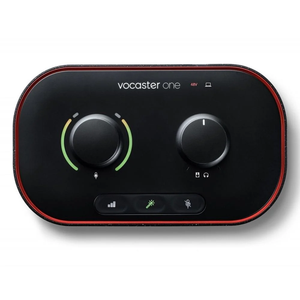 Focusrite Vocaster One Studio USB-C Podcasting Audio Interface Bundle - Image 2