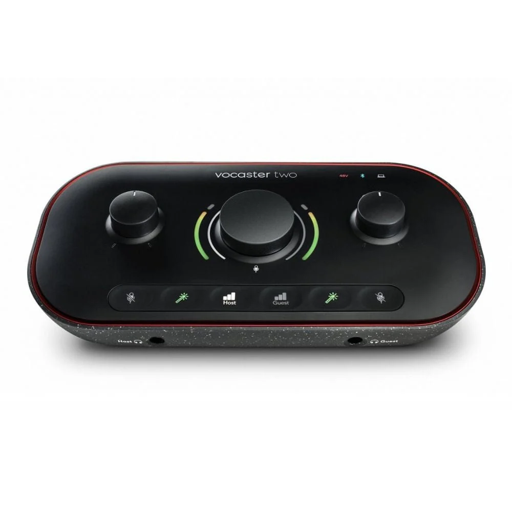 Focusrite Vocaster Two Studio USB-C Podcasting Audio Interface Bundle - Image 3
