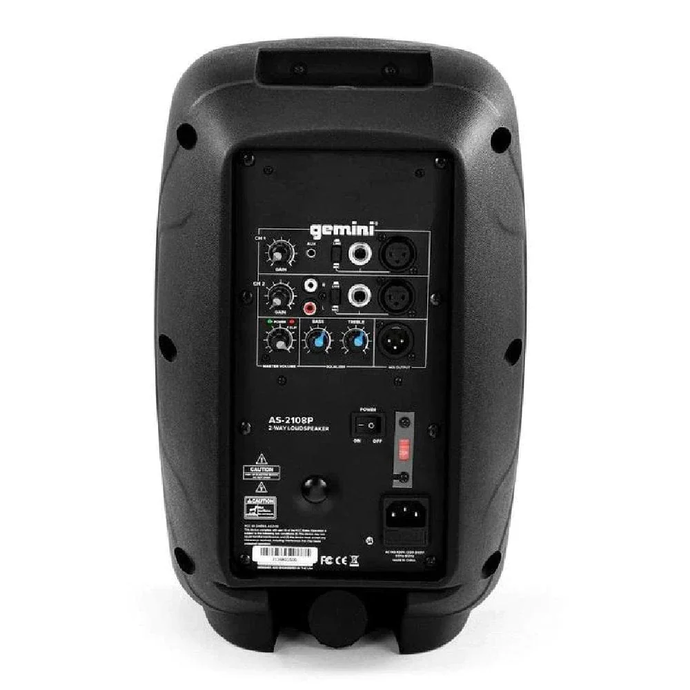 Gemini AS-2108P 500  Watt Active 8” Loudspeaker - Image 4