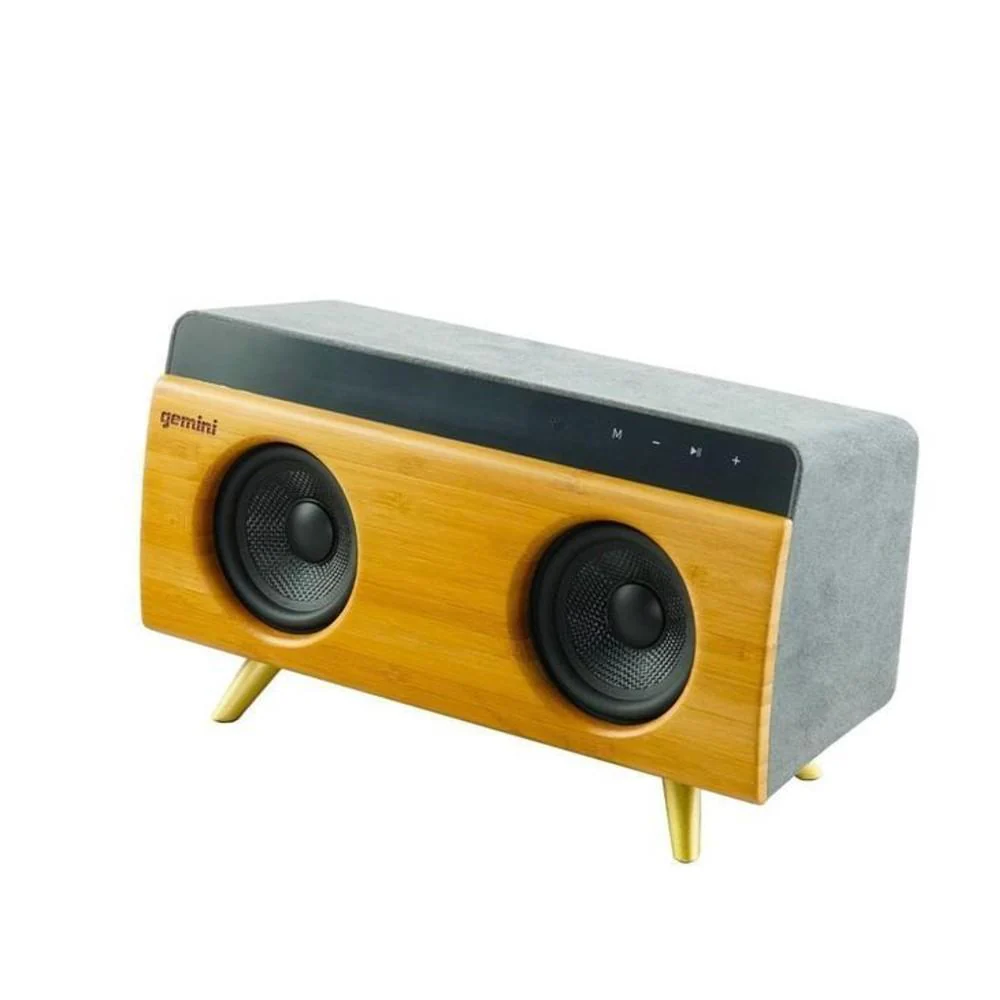 Gemini BRS-230 30W Portable Bluetooth Speaker - Bamboo Finish - Image 3