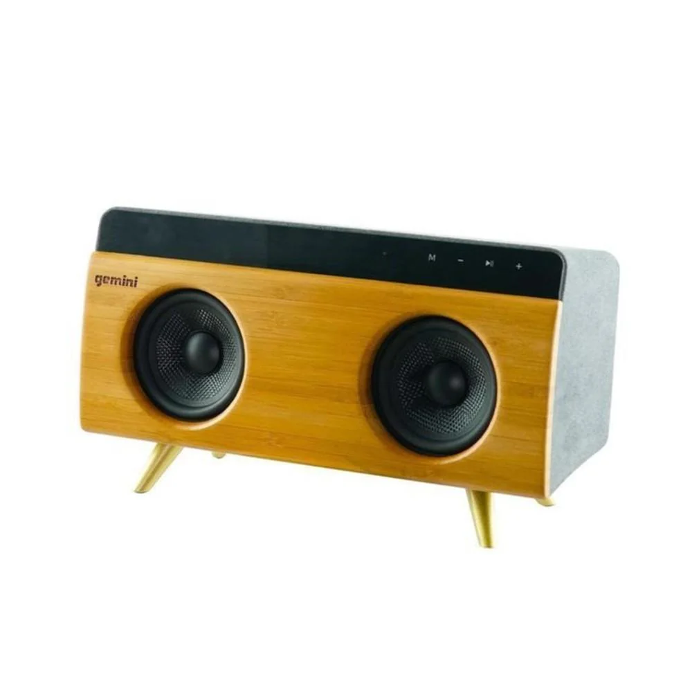 Gemini BRS-230 30W Portable Bluetooth Speaker - Bamboo Finish - Image 5