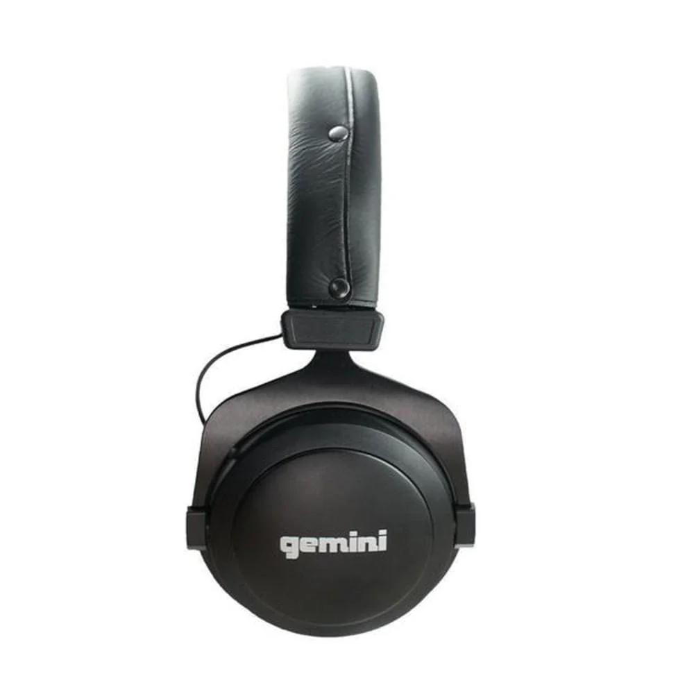 Gemini DJX-1000 Professional Monitoring DJ Headphones - Black - Image 2