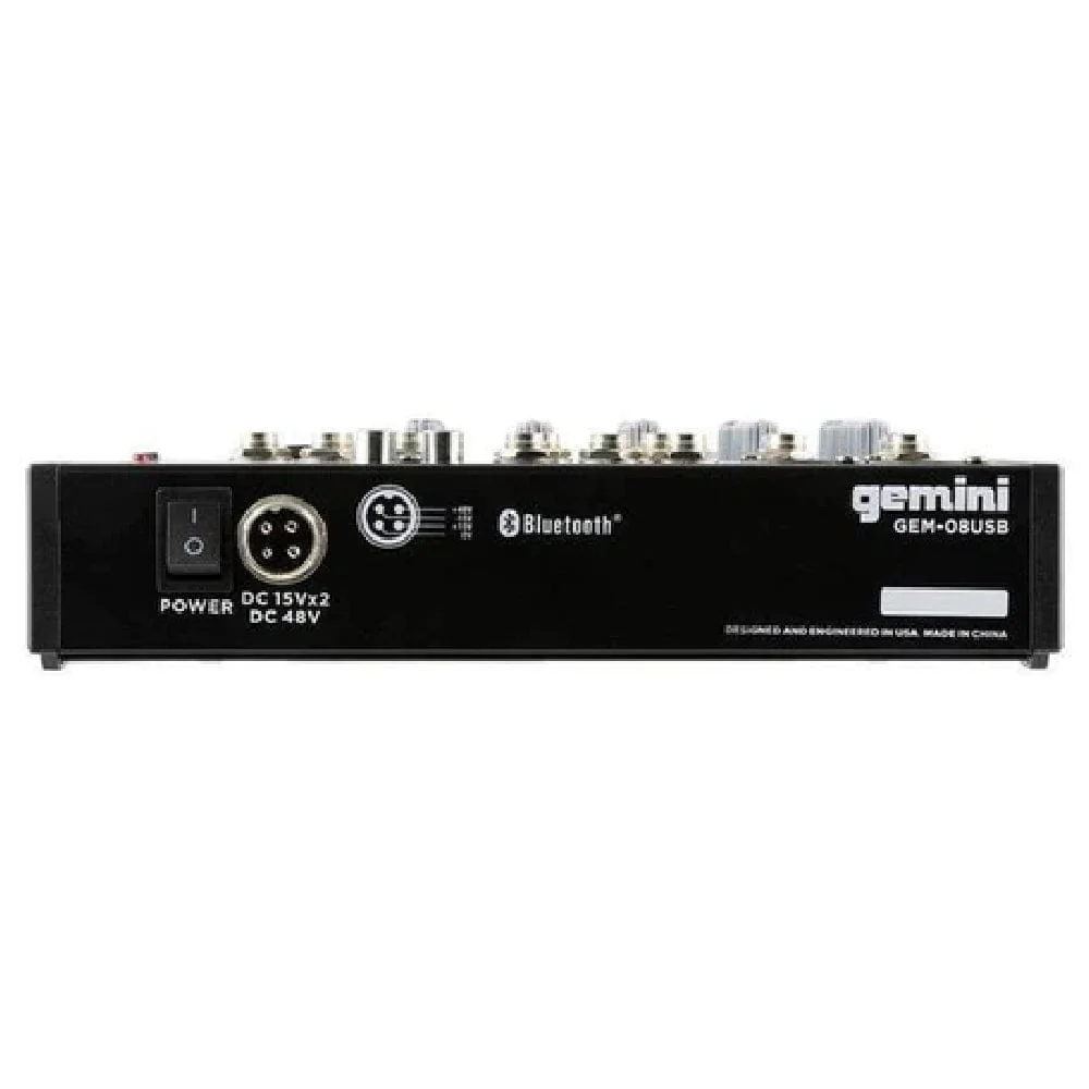 Gemini GEM-12USB Compact 12 Channel Bluetooth Mixer - Image 3