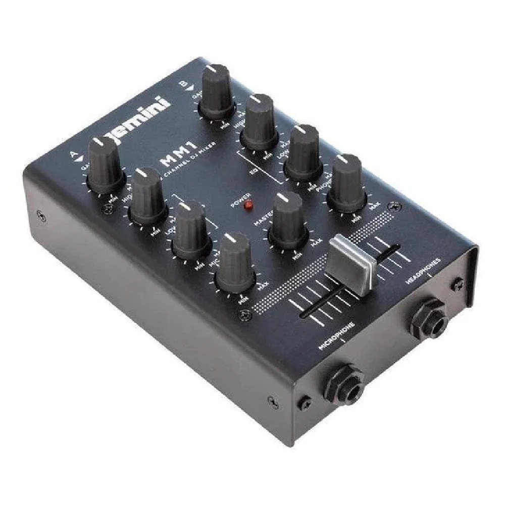 Gemini MM1 2-Channel Pocket-Sized DJ Mixer - Image 2