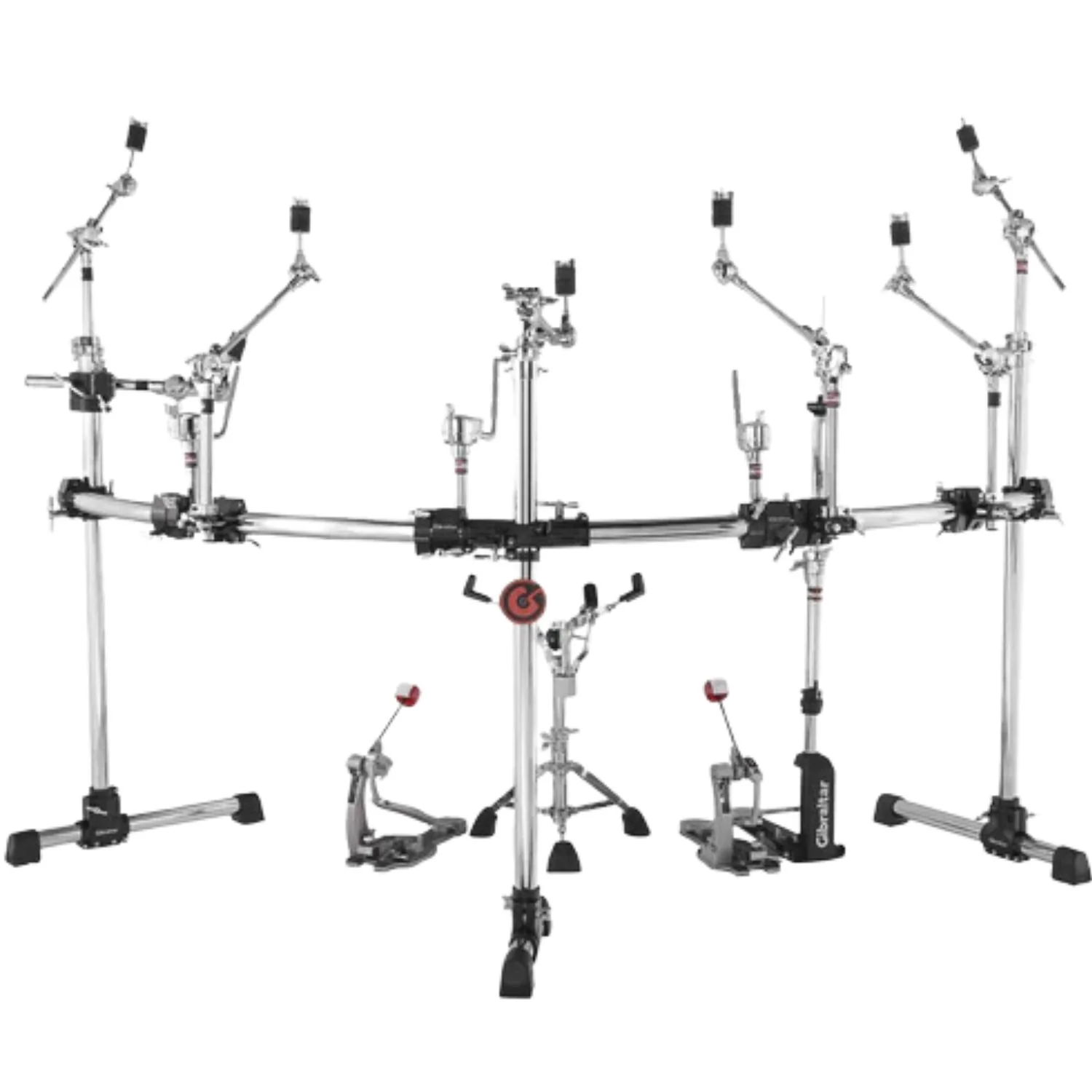 Gibraltar GRS-850DBL Double Bass Drum Rack Pack with Black Clamps - Image 2