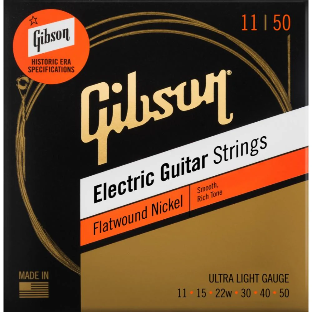 Gibson Flatwound Electric Guitar Strings