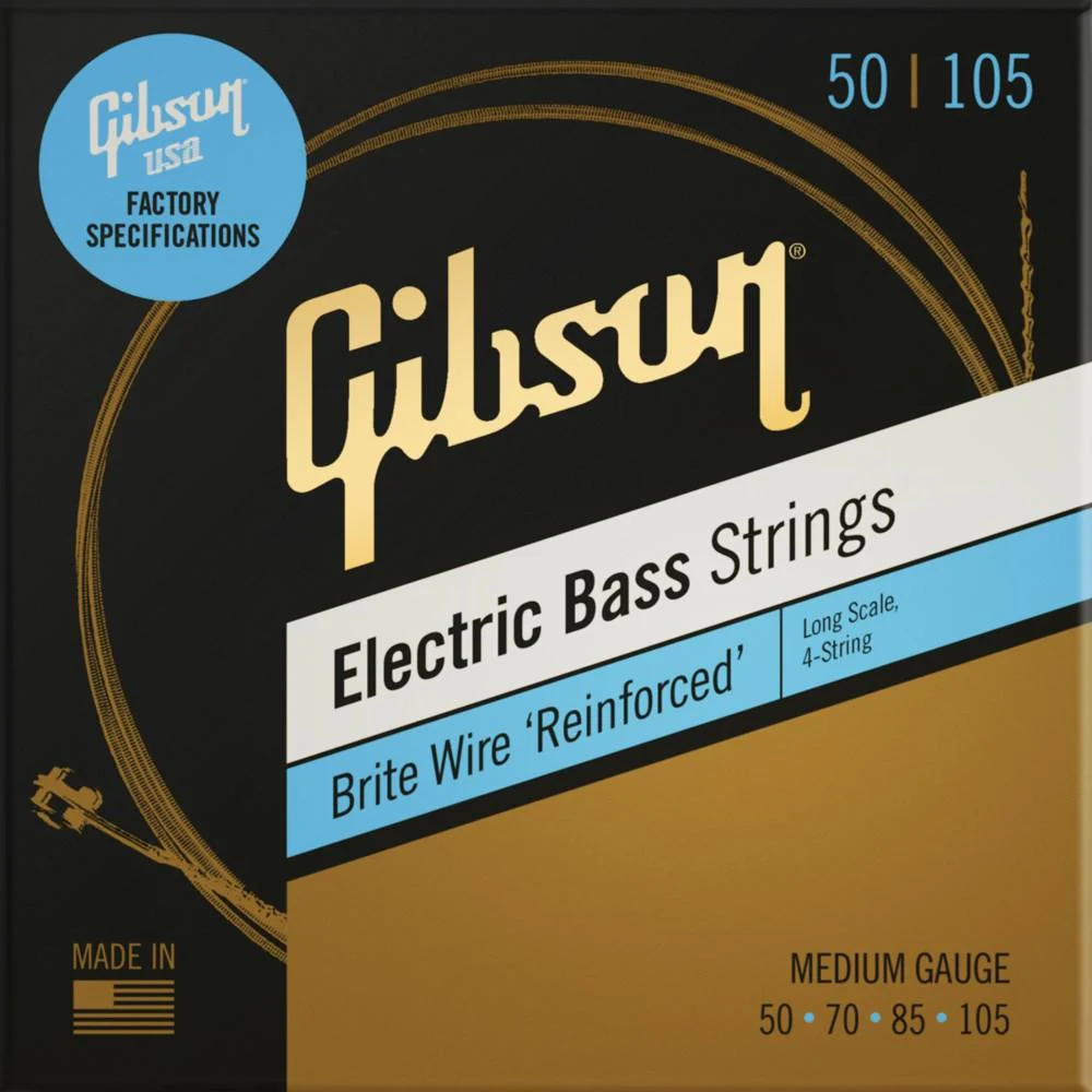 Gibson Long Scale Brite Wire Electric Bass Strings- 4 Strings - Image 2