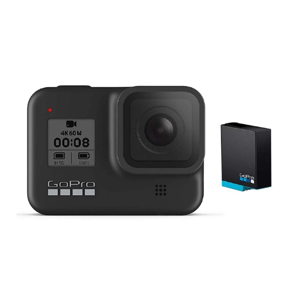 GoPro Hero 8 Hypersmooth Streamlined 4k Action Camera With Extra Battery and Charger-  Black with 2 Year Warranty - Image 2
