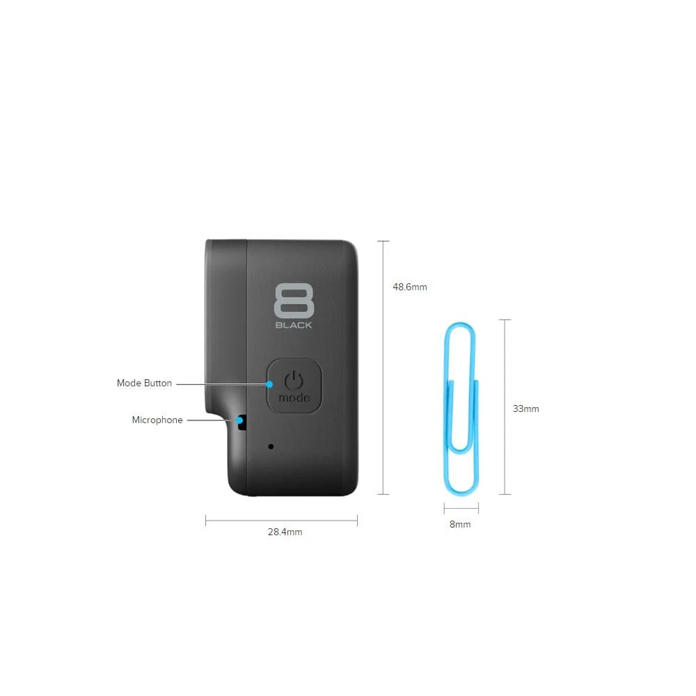 GoPro Hero 8 Hypersmooth Streamlined 4k Action Camera With Extra Battery and Charger-  Black with 2 Year Warranty - Image 6
