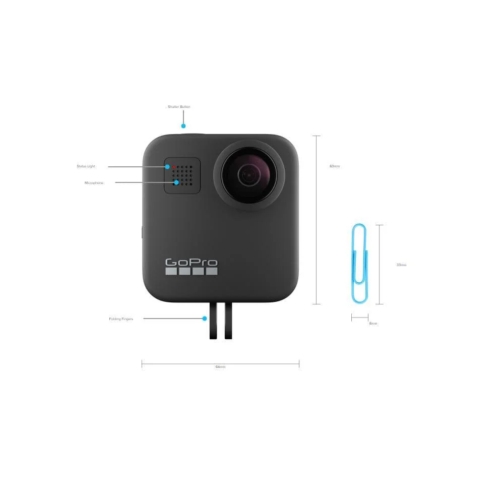 GoPro Max 360 Dual Lens Action Camera With Battery- Black - 2 Year Warranty - Image 3