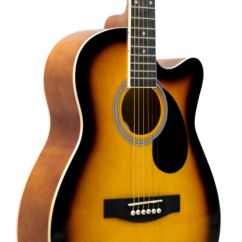 Granada GL112C-F Medium Cutaway 6 String Acoustic Guitar - Image 6
