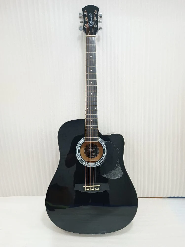 Granada PRLD-14C Acoustic Guitar - Black - Open Box B Stock