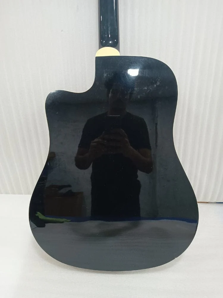 Granada PRLD-14C Acoustic Guitar - Black - Open Box B Stock - Image 9