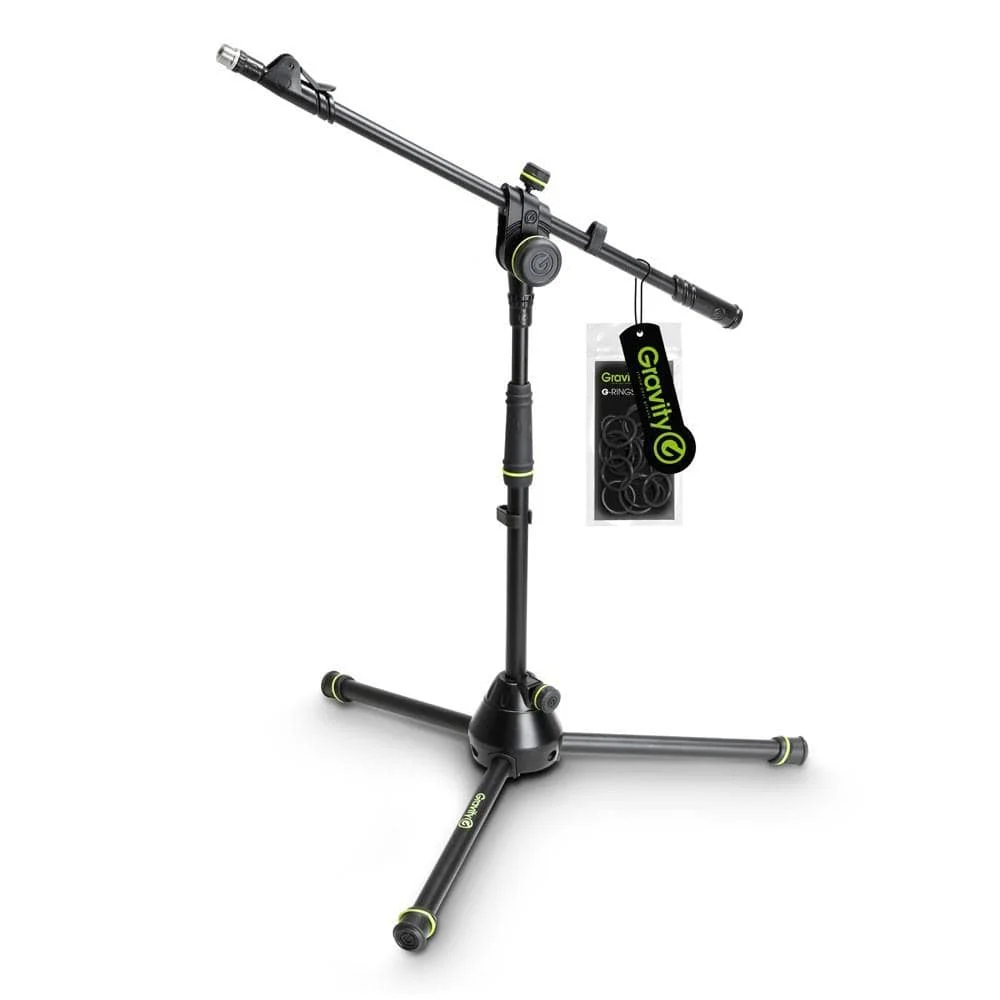 Gravity GMS4222B Short Microphone Stand with Folding Tripod Base