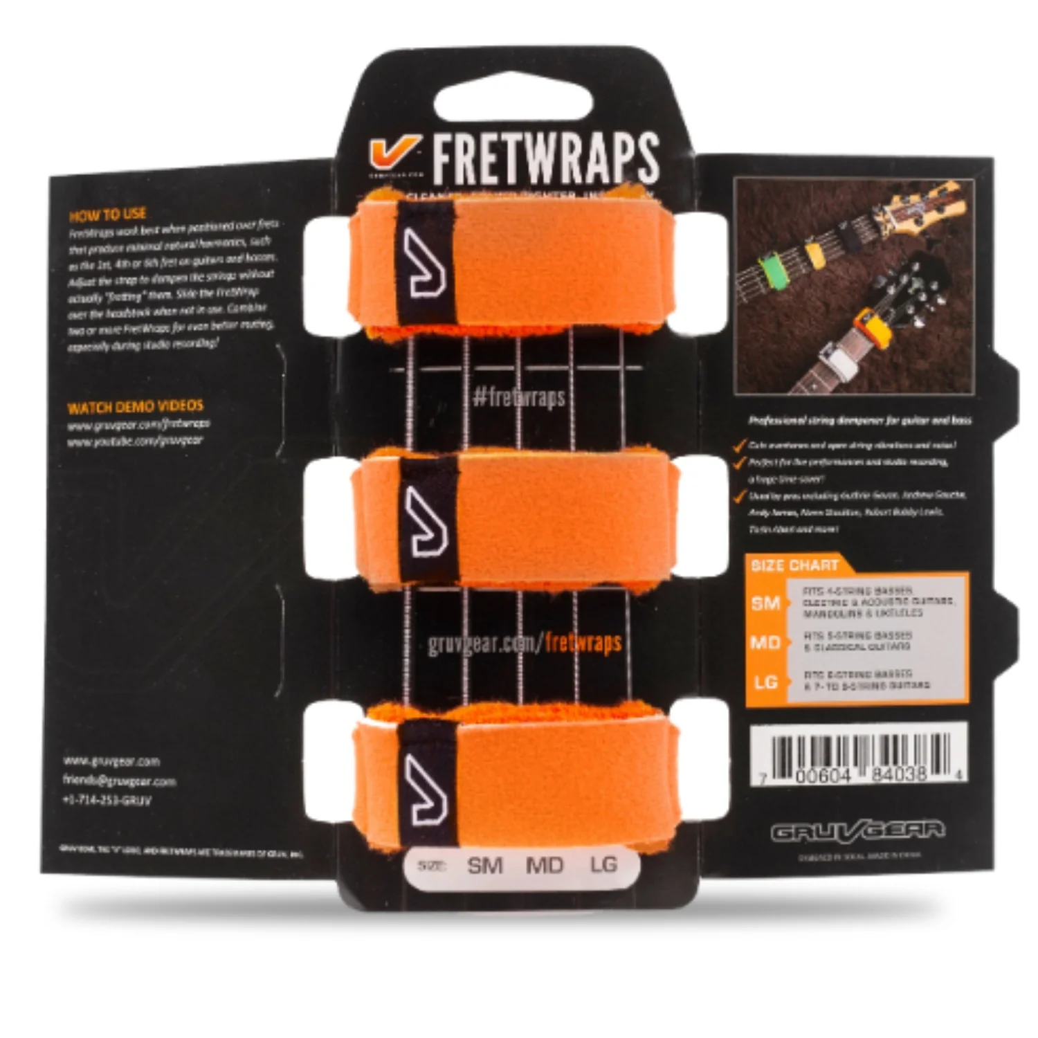 GruvGear FW-ORG FretWraps String Muters
