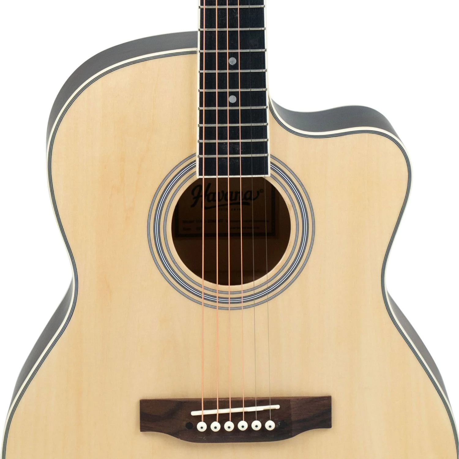 Havana 39" Cutaway 6 String Acoustic Guitar - Image 15