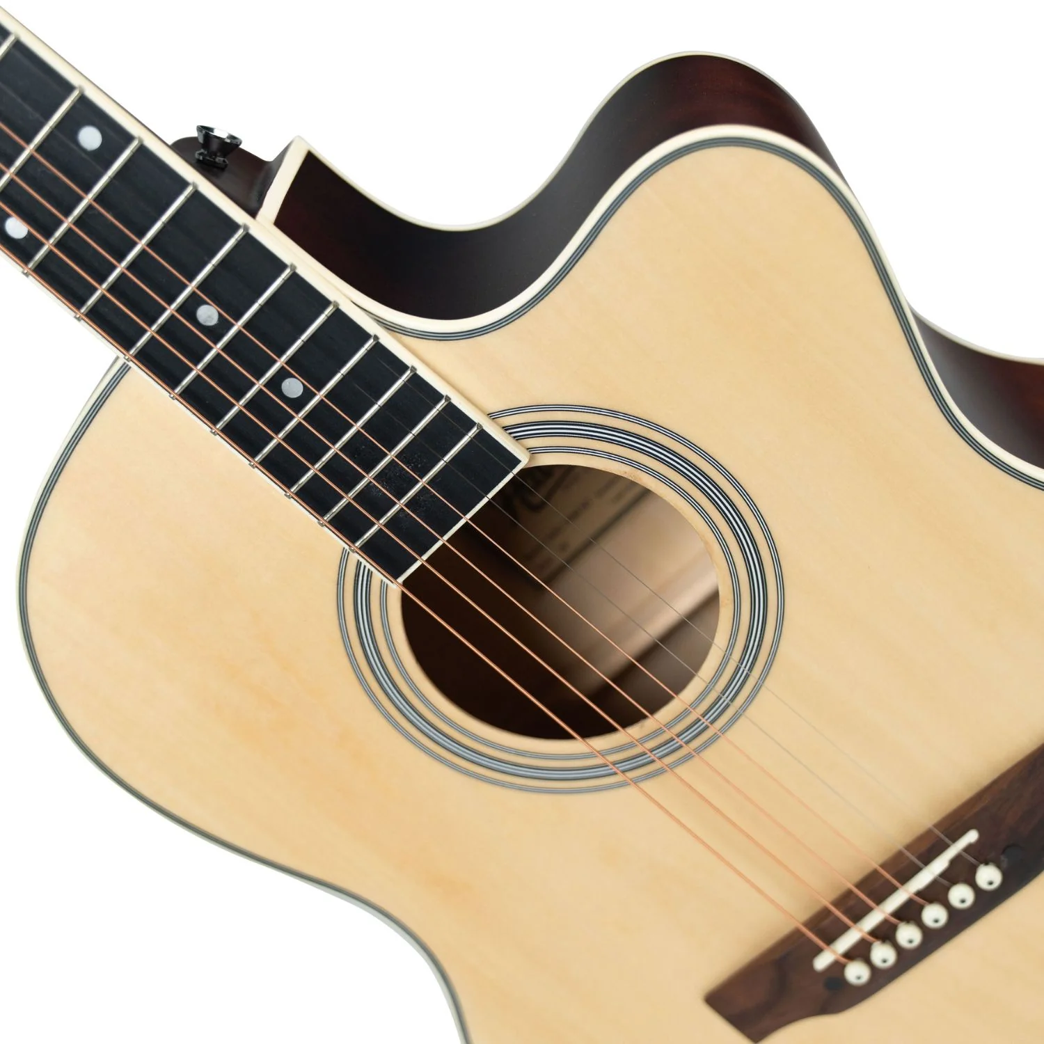 Havana 39" Cutaway 6 String Acoustic Guitar - Image 17