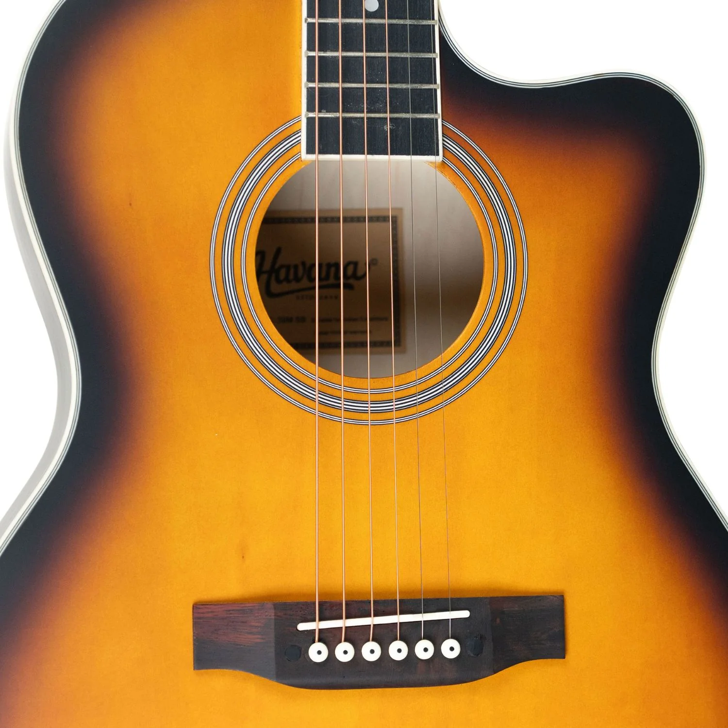 Havana 39" Cutaway 6 String Acoustic Guitar - Image 27
